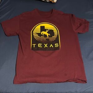 Texas Graphic Maroon T-Shirt